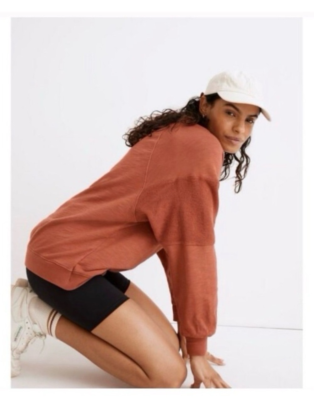 MADEWELL Burnt Orange Crewneck Sweatshirt - Picture 4 of 11